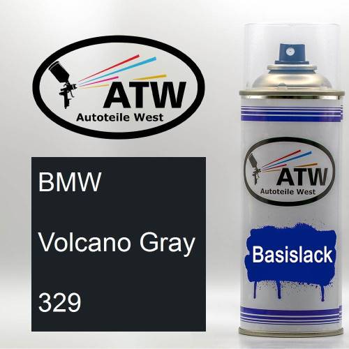 BMW, Volcano Gray, 329: 400ml Sprühdose, von ATW Autoteile West.